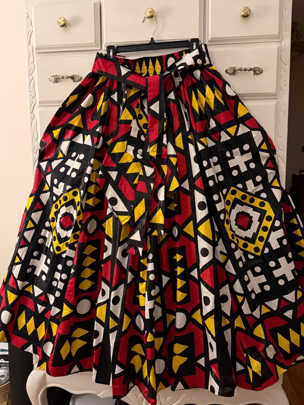 NWT Authentic African Samakaka Print Maxi Skirt